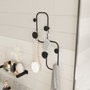 Wallity Ladybug Gancho de pared metálico Negro